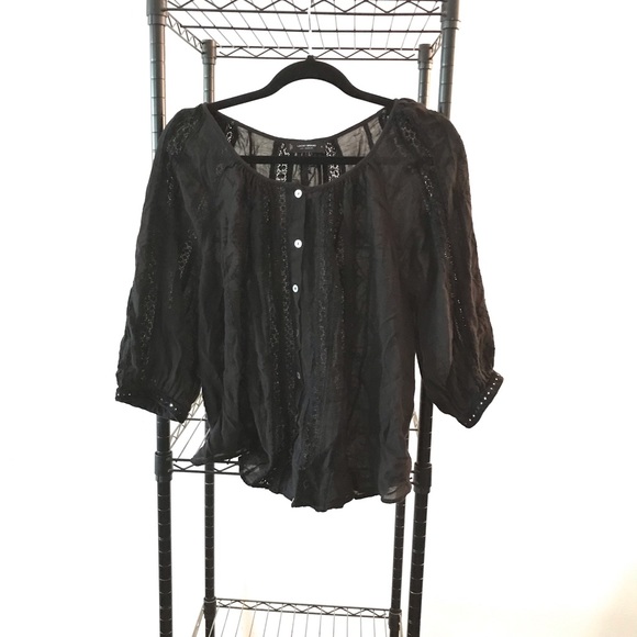 Lucky Brand black top - Picture 1 of 5